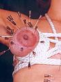 Tit bondage and bizarre insertions