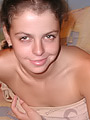 Brunette teen showing body